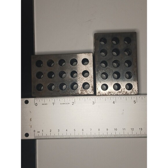 1-2-3 123 Machinist Tool Tooling Blocks in Wood Box Setup Vintage China - Picture 3 of 6